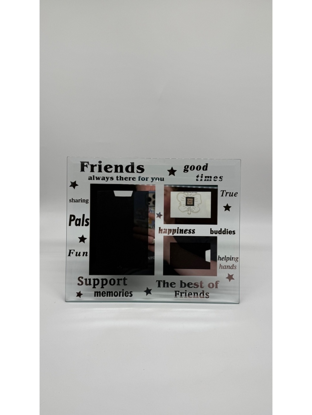 Jennifer Moore Friends Glass Collage Picture Frame 5.5x3.5 & 3x2